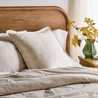 26 x26  Euro Square Striped Throw Pillow Sour Cream - Hearth   Hand