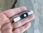 Vintage Sterling Silver Abacus   Black Onyx   Pearl Cufflinks Tie Bar Lot Of 4