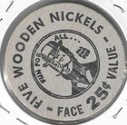 1977  Grundy Center  Iowa Centennial Celebration  25   Token coin  Wooden Nickel