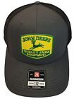 John Deere Farm Equip Patch Richardson 112 Trucker Hat Snapback Charcoal black