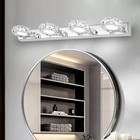 Modern Led Crystal Mirror Light Bathroom Toilet Wall Lamp Fixture Vanity Lamp