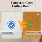 Tempered Glass Cutting Board For Kitchen  12 X 16 Inch Clear Cutting Board With