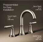Kohler Capilano 8 In  Widespread 2-handle Bathroom Faucet Brushed Nickel