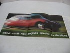 1966 Citroen Id19 Ds19 Ds21 Engine Acceleration Car Dealer Brochure Fold Out
