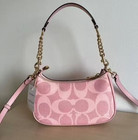 Coach Teri Shoulder Bag Signature Canvas Cal51 Powder Pink Outlet Free Shipping