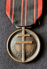 Ww2 Original French Resistance Fighter 1939-1945 Medal Bronze Hallmark