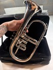 Sai Musicals Flugelhorn Silver Brass Valve Horn Case Mouthpiece India Water Key