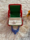 Vtg 2004 Fisher Price Little People Tree Lighting Discovery Park Lamp Carriage