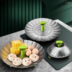 Stainless Folding Vegetable Steamer Basket  Expandable 5 1-9  For Pots pans