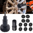Wheel Hub Resurfacing   Stud Cleaner Kit Hub Cleaning Tool With 10 Pads