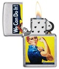 Zippo Windproof We Can Do It  Rosie The Riveter Lighter  29890  New In Box