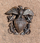 Wwii Us Navy Medical Medic For The Usmc Overseas Cap Hat Badge By Pasquale
