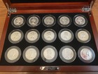 Pcs Stamps Coins Brilliant Uncirculated Canadian Silver Dollars 1953 - 1967 