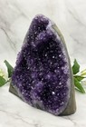 Large Natural Amethyst Geode Cluster  Polished Sides  Uruguay Deep Purple 7  Ibs