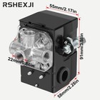 Rshexji Air Compressor Pressure Switch Fb10-4h  4 Port 1 4  Npt  95-120 Psi   