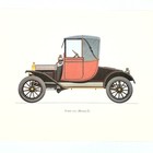 Lot Of 5 Vintage Classic Car Lithographs     Published London 1960 s