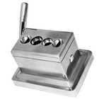 Open Box - Surgical Blade Quad V Table Top Cigar Cutter Desktop Cast Body