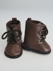 Brown High Top Boots Fits 18  American Girl Doll Clothing Shoes