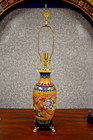 32  High End Chinese Porcelain Jingdezhen Vase Lamp   Golden Phoenix  