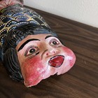 Rare Fish Wooden Mask Hand Carved  Mexican Folk Art Hanging Wall Decor Read More