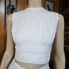 Vintage 50s Gabardine Cheesecake Pinup Poolside Playsuit Shorts   Crop Top Xs s