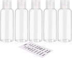 Compact 5 Pack Of 3 4oz Empty Travel Bottles     Ideal For On-the-go Toiletries