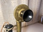 Antique Brass Candle Stick Telephone Automatic Electric Model 40al