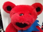 Vintage Grateful Dead Bear 12  Red Jointed Plush W  Tag - Liquid Blue 1990 Rare 