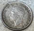 1941 Canada 10   Cent King George Vi Silver Dime Coin