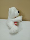 2005 Ty Pluffies Candy Cane Plush Tylux 8  Polar Bear Christmas Rare Lovey Toy