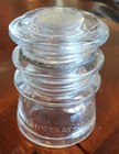Vintage Hemingray 10 Made In Usa 9-54 Clear Glass Electrical Insulator