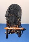 Antique Victorian Baby Doll Stroller Vintage Wicker  Wood  Iron Carriage  Pram