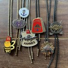 Lot Of 7 Vtg Masonic Shriners Aahmes Potentate Western Bolo Ties Freemasonry