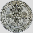 1948 Great Britain 1 Florin  2 Shillings  Copper-nickel George Vi Coin  Avg Cond