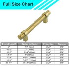 Brushed Gold Satin Brass Modern Cabinet Handles Pulls Kitchen Hardware Stainless