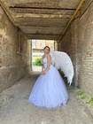 Cosplay White Costume Angel Wings Christmas White Festival  Fantasy  Sexy  Props