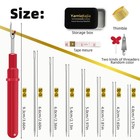 35 Pcs Large Eye Hand Sewing Needles Stainless Steel Sharp 7 Sizes Embroidery   