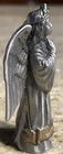 Vintage Hudson Pewter August  Birthday birthstone Angel Figurine 1995   2 5    Nos