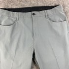 Bad Birdie Mens Golf Pants Size 36x29 Grey Flat Front Athletic Fit Performance