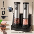 Electric Salt And Pepper Grinder Set  Rechargeable Automatic Salt And Pepper