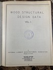1942 Wood Structural Design Data Vol  1 Manual National Lumber Manufacturers