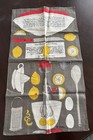 Vera Vintage Linen Tea Towel Lemon Merengue Pie Recipe Mcm