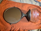 Vtg Vanity Dresser Table Top  Mirror Flip swivel Antique Silver Pedestal