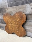 Salvaged 20  Quartersawn Oak Wood Piece Victorian Table Clover Butterfly Craft