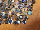 Lot Of 140  Vintage   Antique Buttons Mixed Materials Browns And Nuetrals 
