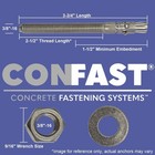 Confast 3 8  X 3-3 4  Wedge Anchor Zinc Plated  box Of 50  3 8  X 3-3 4 