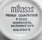 Mikasa French Countryside F9000 White Set Of 2 Tea Cups And Saucers Vgc