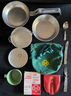 Vintage 1960 s Set Of Official Girl Scout Mess Kit  15-302    Chow Kit  15-284 