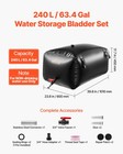 Vevor 63 4 Gal Collapsible Water Storage Bladder 1000d Pvc Water Storage Bag