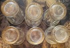 1930s Vintage Tequila Shot Clear Glass Tumbler Old Barware Collectible Set Of 6